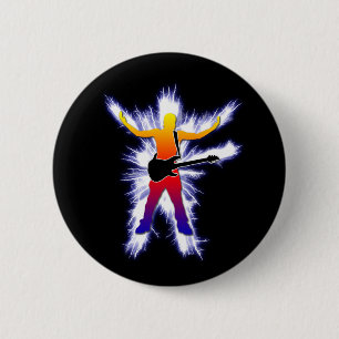 Bass Player Graphic Button