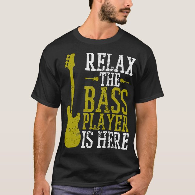 Bass Player Guitarist Music School Vintag  T-Shirt (Vorderseite)