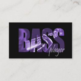 Bass Player Musician Business Card Visitenkarte