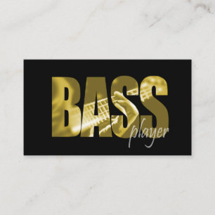 Bass Player Musician Business Card Visitenkarte