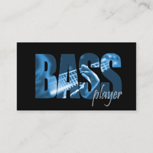 Bass Player Musician Business Card Visitenkarte