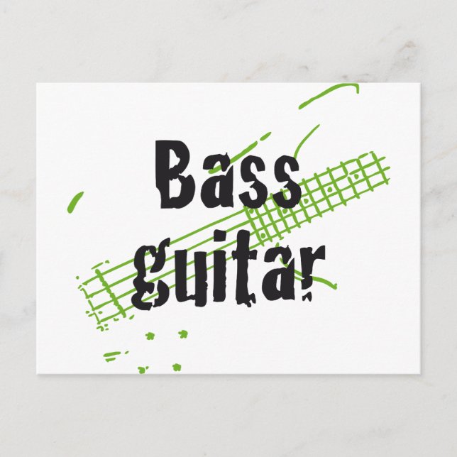 Bass-Player Postkarte (Vorderseite)