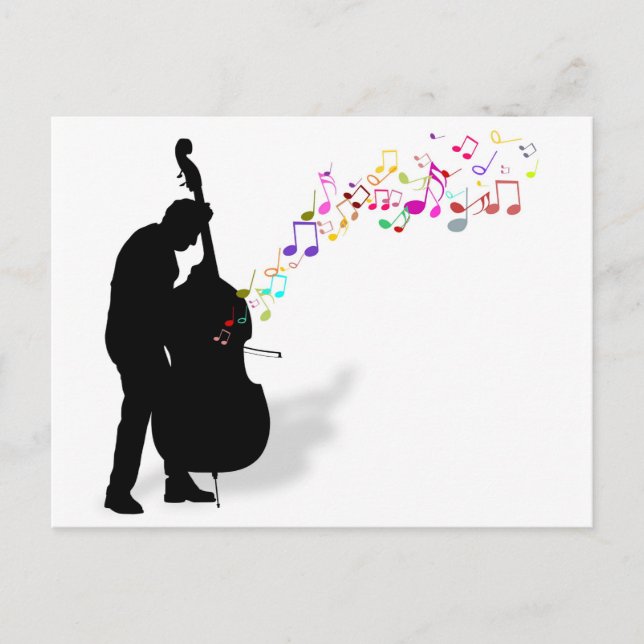 Bass Player Postkarte (Vorderseite)