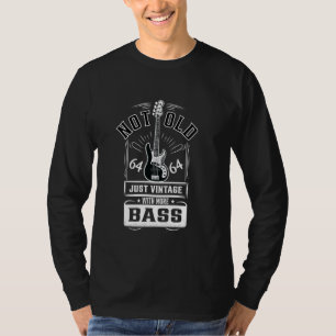 Bass Player Vintag 64. Geburtstag Rock Band Gitarr T-Shirt