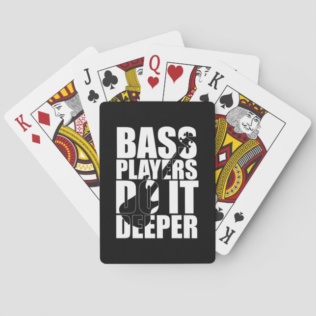 Bass players do it deeper spielkarten (Rückseite)
