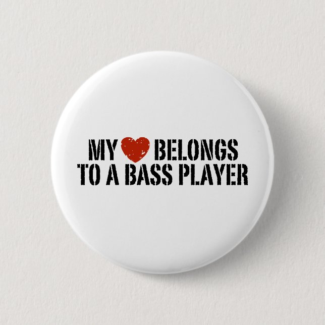 Bass Players Girl Button (Vorderseite)