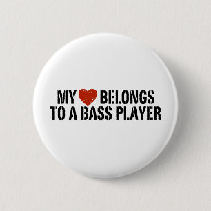 Bass Players Girl Button