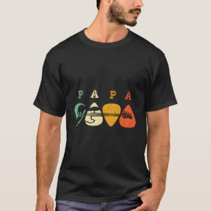 Bass Plektrums Papa Grandpa Bassist Mu T-Shirt