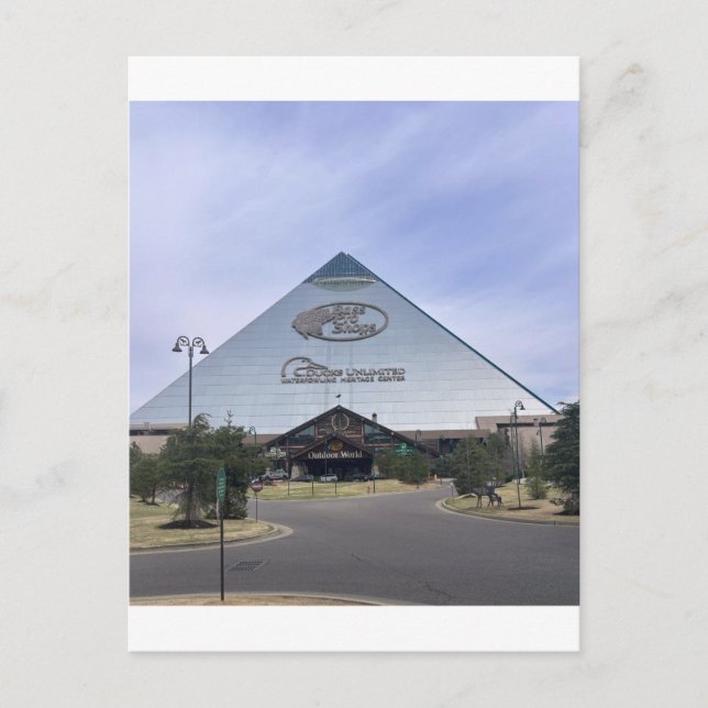 Bass Pro Shops Pyramide Memphis Tennessee  Postkarte (Vorderseite)