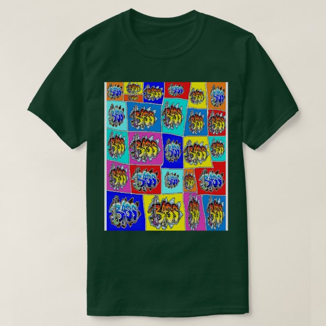 Bass Rainbow T-Shirt (Design vorne)