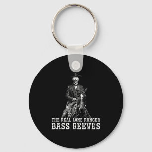 Bass Reeves Der echte Lone Ranger Western Schwarz Schlüsselanhänger