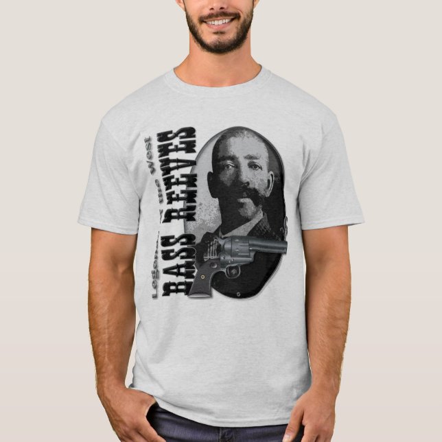 Bass-Reeves legendärer Lawman T-Shirt (Vorderseite)