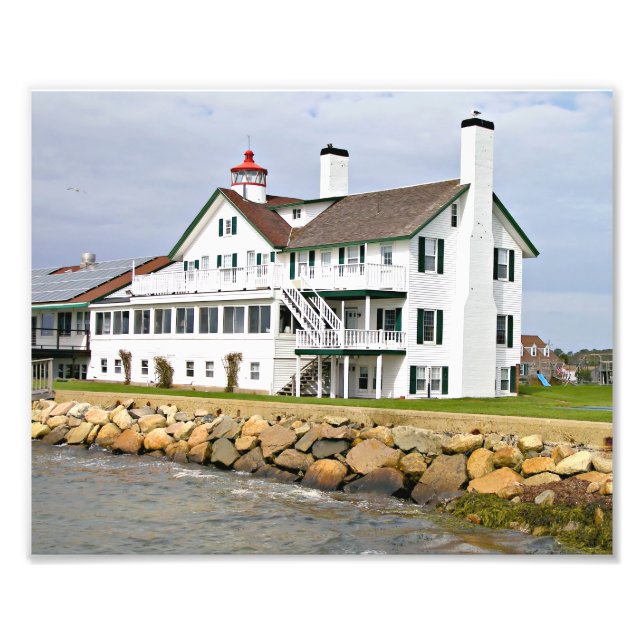 Bass River Lighthouse, Massachusetts Foto Print (Vorne)
