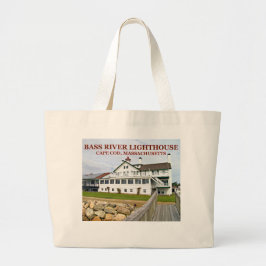Bass River Lighthouse Massachusetts Jumbo Tote Bag Jumbo Stoffbeutel