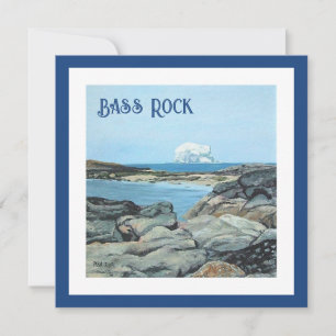 Bass Rock, North Berwick, Schottland, von Pola.B.A Feiertagskarte