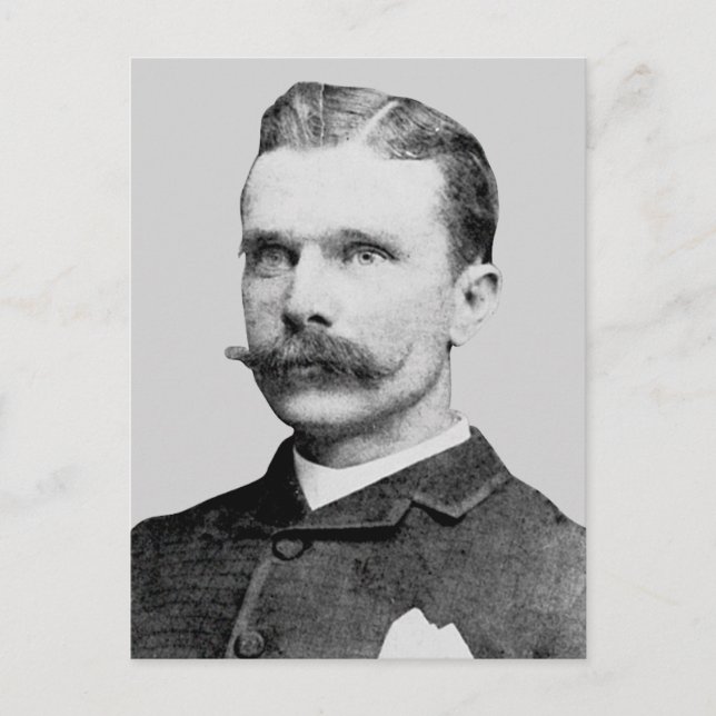 Bass ~ Sam Western Outlaw Train Robber Postkarte (Vorderseite)