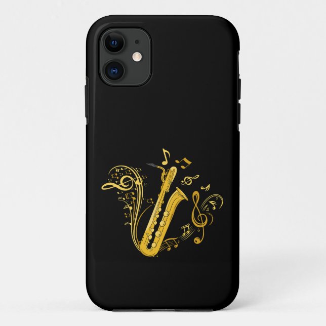 Bass Saxophone Player Orchestra Bass Saxophon Case-Mate iPhone Hülle (Rückseite)