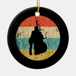 Bass-Shirt aufstehen - Vintage Retro-Musik Keramik Ornament