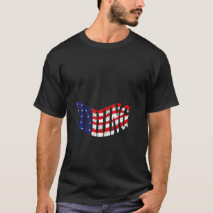 Bass Silhouette USA Fishing Bass Hunter 1 T-Shirt