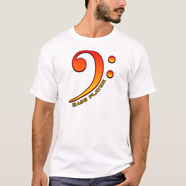 Bass-Spieler (Clef) T-Shirt (Vorderseite)