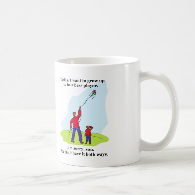 Bass-Spieler-Tasse Kaffeetasse (Rechts)