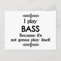 Bass - Spielt sich selbst lustige Deco-Musik