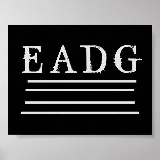 Bass Tuned Poster (Vorne)