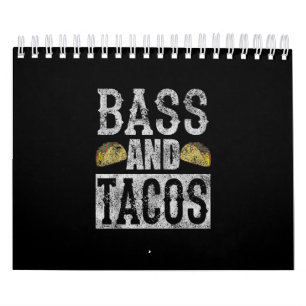 Bass und Tacos Funny Taco Bass Gitarre gestört Kalender