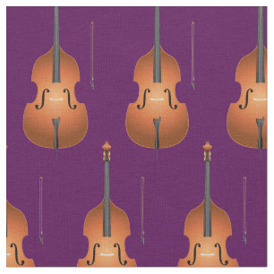 Bass Upright Jazz Music Musician Saal Dekoration L Stoff