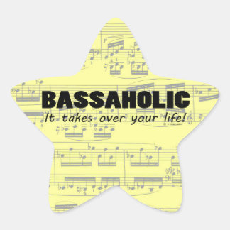 Bassaholic Life Star Sticker