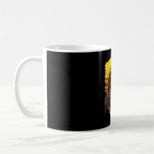 Bassangeln Bigfoot in Truckerhut lustig vintage Kaffeetasse