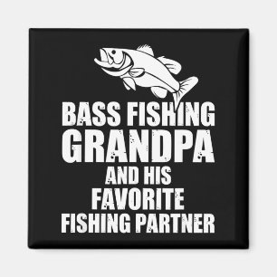 Bassangeln Opa und bevorzugter Angelpartner Magnet