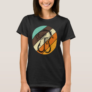 Bassangeln Retro Vintage Fisch Wald Angelhaken Fi T-Shirt