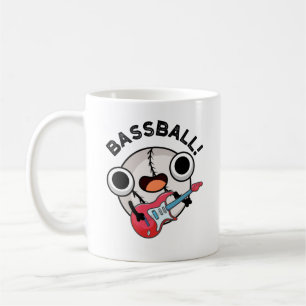 Bassball Funny Baseball Bass Gitarrist Pun Kaffeetasse