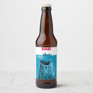 Bassboot des Vaters Bierflaschenetikett