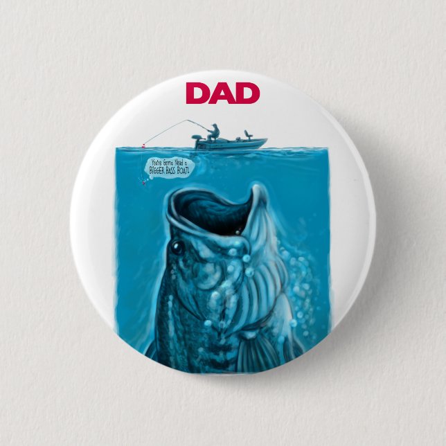 Bassboot des Vaters Button (Vorderseite)