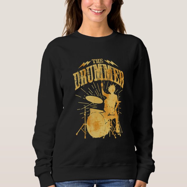Bassdrum Set Cooler Drummer Kit 27 Sweatshirt (Vorderseite)