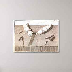 Basse-Lisse Technik an der Gobelintapisserie Leinwanddruck