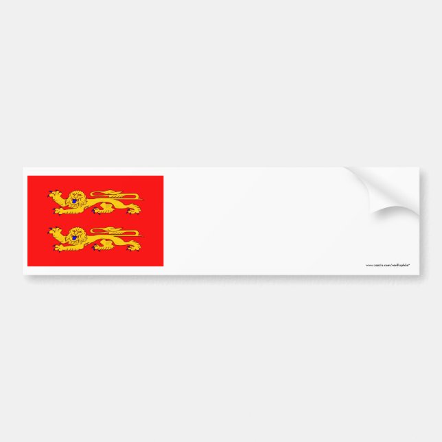 Basse-Normandieflagge Autoaufkleber (Vorne)