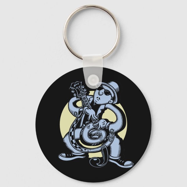 Bassest ist kalt schlüsselanhänger (Vorderseite)