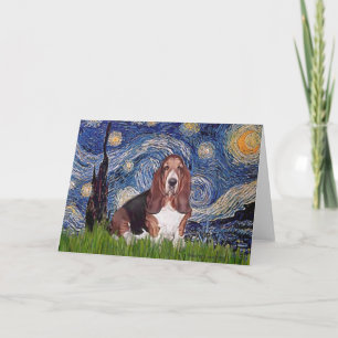 Basset 1 - Starry Night Karte