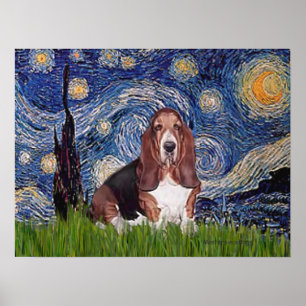 Basset 1 - Sternennacht Poster