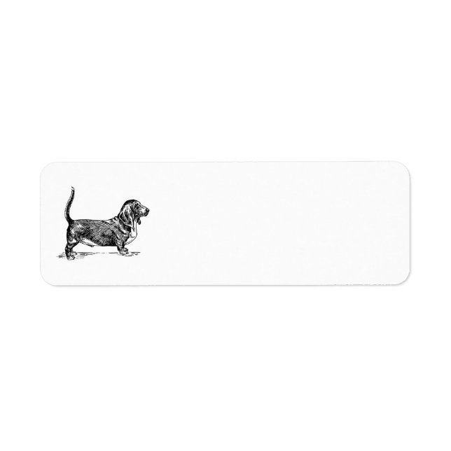 Basset-Adressetikett (Vorne)
