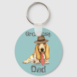 Basset Dad Schlüsselanhänger