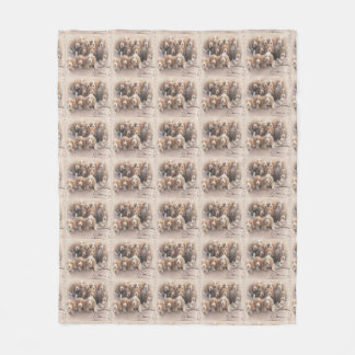 Basset-Decke Fleecedecke