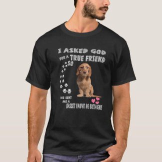Basset Fauve De Bretagne Mom Dad, Fawn Brittany Ba T-Shirt