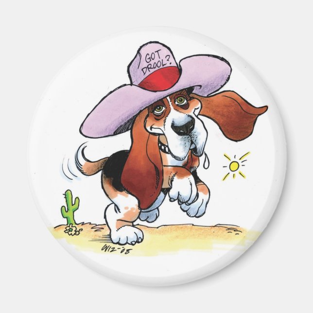 Basset Got Drool? Mittel Magnet (Vorne)