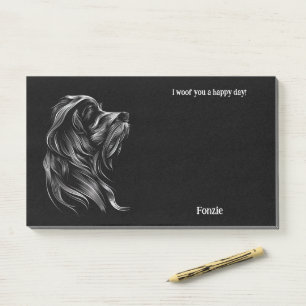Basset Griffon Vendeen Abstrakt Art Dog Name Post-it Klebezettel