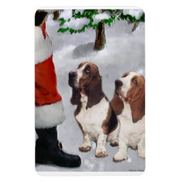 Basset Hop mit Weihnachten Magnet