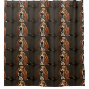 Basset Hound 2 Duschvorhang